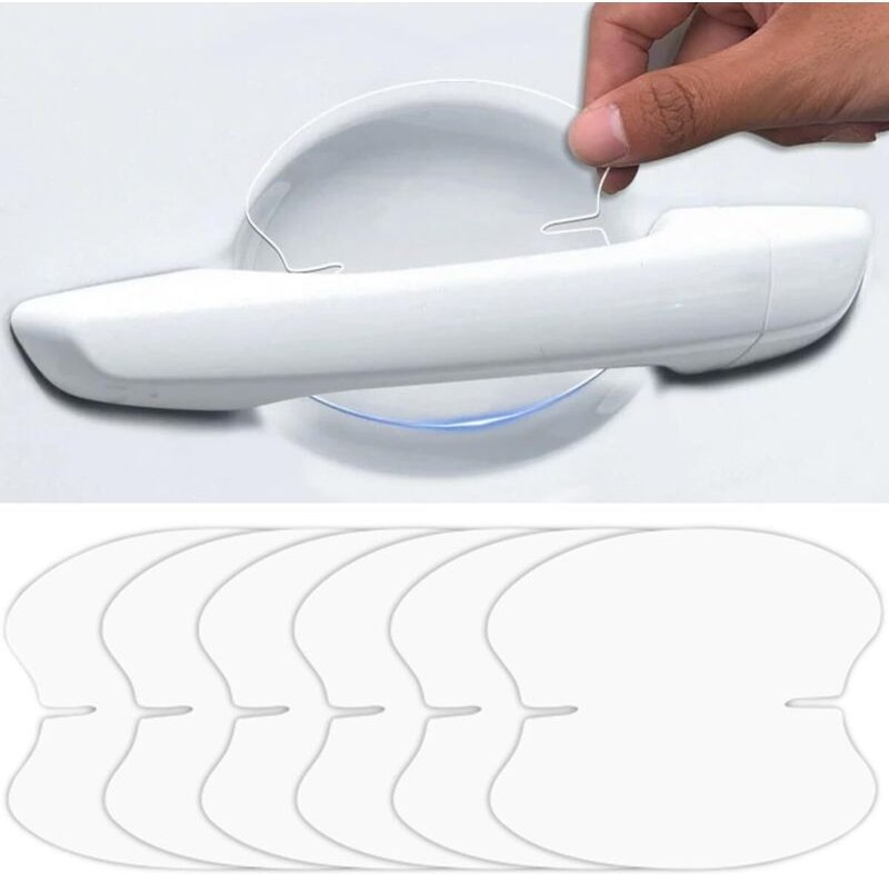 CCYKXA 10 Stück Schutzfolie für Autotürgriffe, glänzende, transparente Schutzfolie, kratzfester Aufkleber