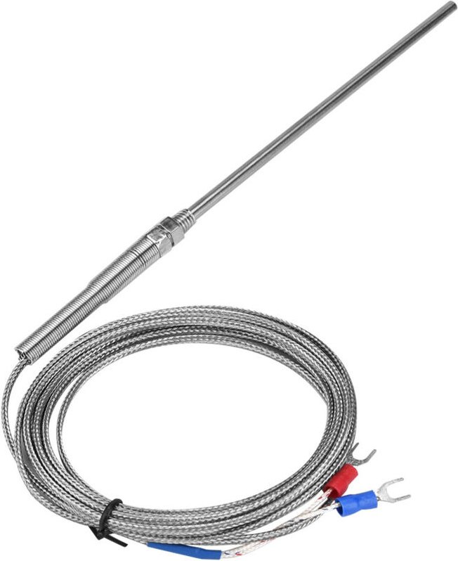 ACOGEDO Hochleistungs-Thermoelement-Temperatursensor Typ K M8 mit 150 mm Sondenlänge und 1 m Kabel für genaue Temperatur...