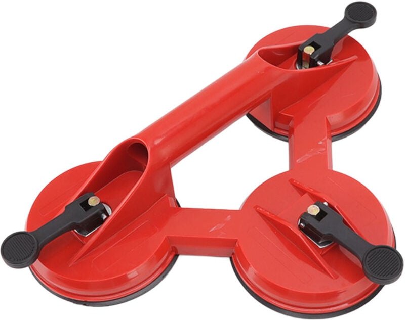 Hochleistungs-Saugnapf mit angebrachtem Saugnapfgriff, Dreifach-Glassaugnapf