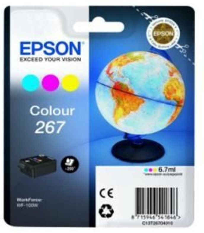 Epson Globe Singlepack Colour 267 ink cartridge