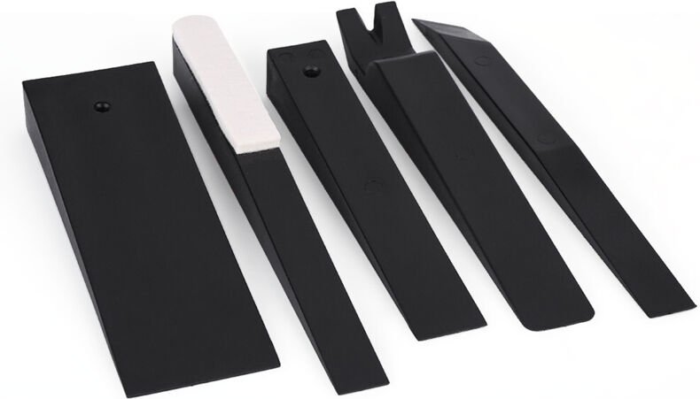 Montagekeil Schwarz 1 Set (5-teilig) Montagekeil Kunststoffhebelwerkzeuge Auto-Audio-Pumpen-Stereo-Reparaturwerkzeuge Au...