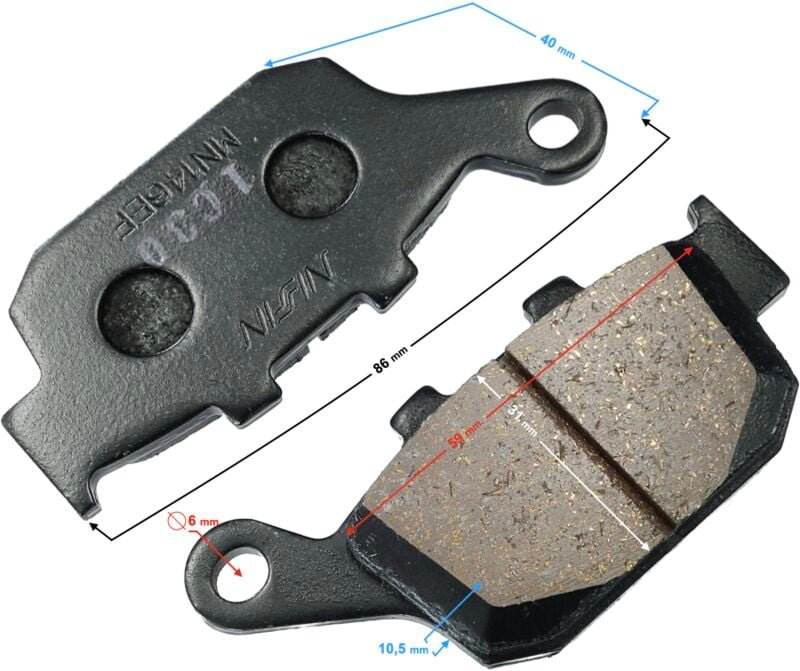 Bremsbeläge hinten VOGE 650DS