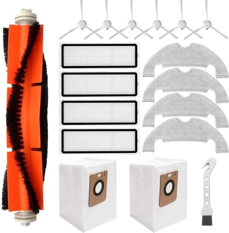 Zubehörersatz für Bot Z10 Pro / D10 Plus L10 Staubsauger, Rollenbürste, Filter, Seitenbürsten