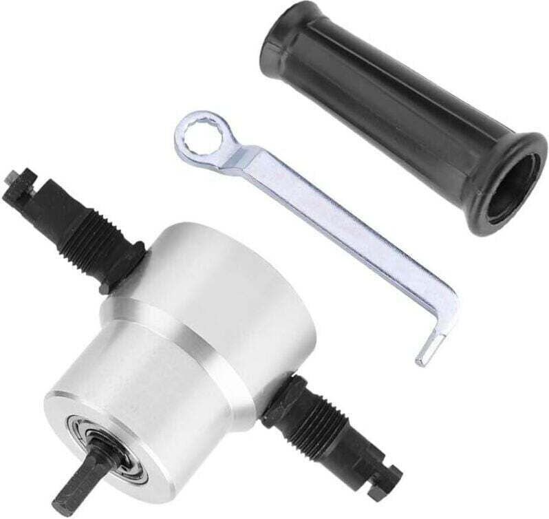 Nibbler-Schneider – Metallschneidwerkzeug, elektrischer Bohrmaschinen-Nibbler, Doppelmetallschneider für Autoreparatur u...