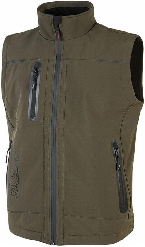 Arbeits-Softshell-Weste ärmellos UNIVERSE Dunkelgrün 5XL