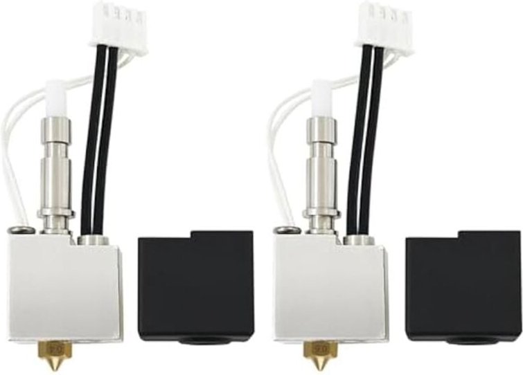 2-teiliges 3D-Drucker-Extruder-Hotend-Kit für S1 Hot End mit 0,4- und 0,6-mm-Düse, Thermistor, Heizung, Heatbreak