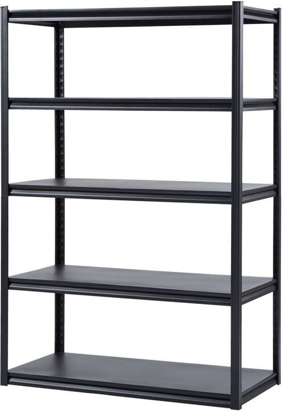 5-stöckiges Lagerregal: 3000 lbs Schwerlastkapazität, 24' tief x 48' breit x 72' hoch, verstellbare Garagenregale aus Me...