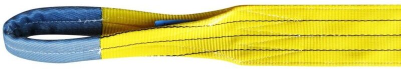 Flache Hebeschlinge mit Schlaufe, 2 Tonnen, grün, 4 m, 2-lagig OUTIFRANCE