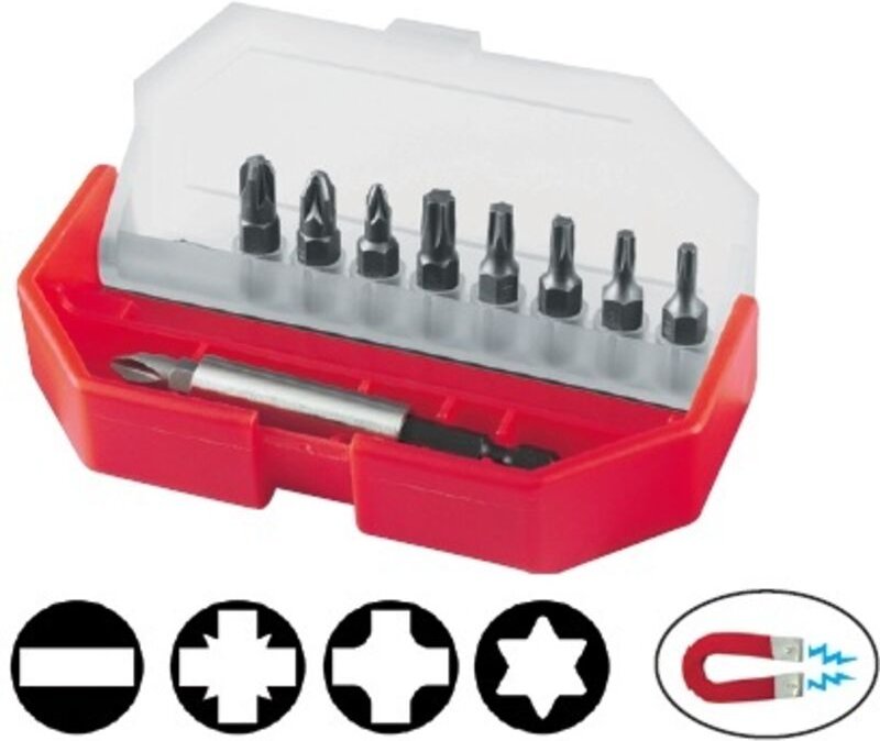 Schachtel mit 10 Schraubbits STANLEY