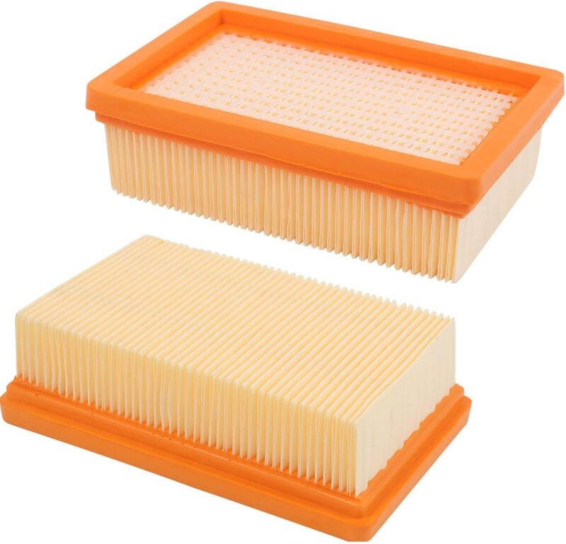 2 Stück Filter Ersatz Staubsauger Zubehör für Kärcher Staubsauger WD4 WD5 WD6 MV4 MV5 MV6 Flachplissee