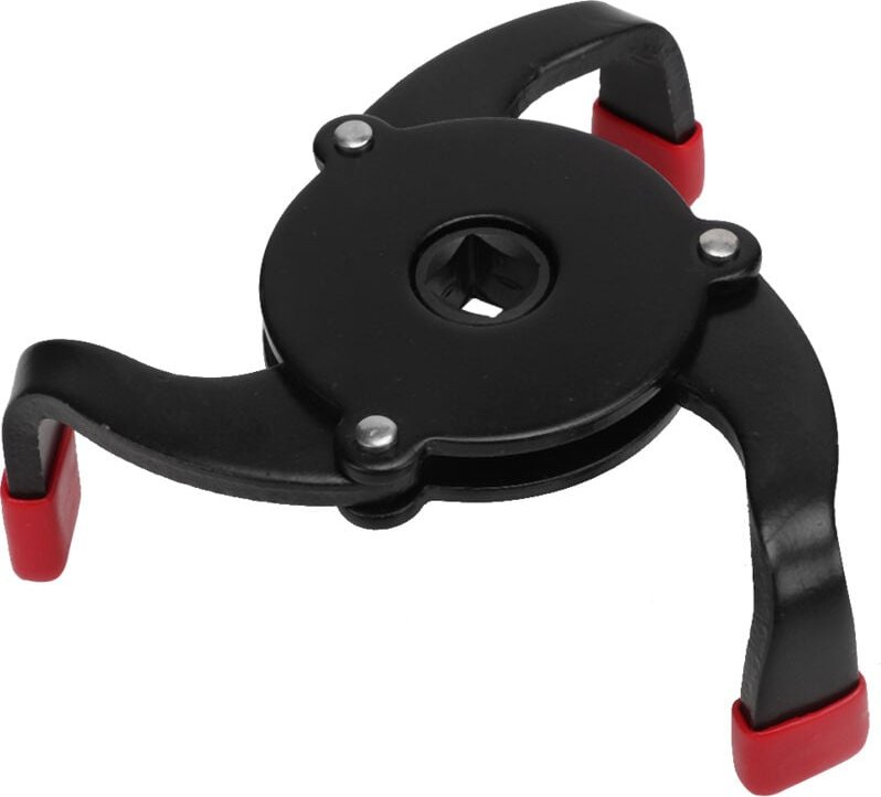 SPYMINNPOO Verstellbarer Fax-Ölfilter Universal-Ölfilterschlüssel 3-Backen-Schlüssel für 53-108 mm Auto-Ölfilter mit 3/8...