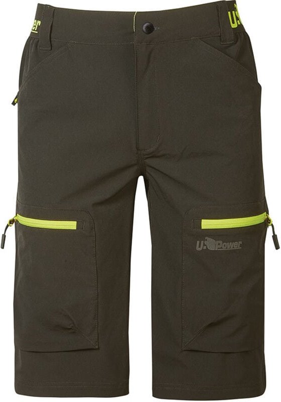 U-power - Ares U-4 stretch Arbeitsshorts - s - Dunkelgrüne