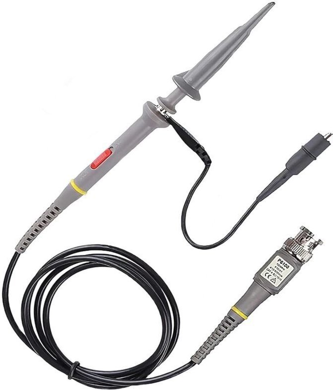 P6100 Oszilloskop-Tastkopf, universeller Clip-on-Oszilloskop-Tastkopf 100 MHz 150–300 V 1 x 10 x 1 Stück