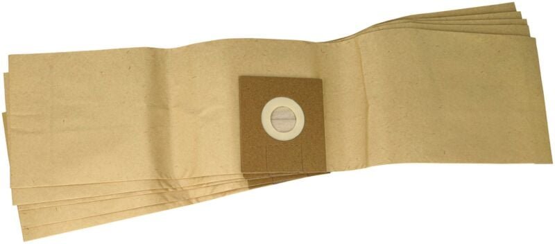 5x Staubbeutel kompatibel mit Soteco Yvo Maxi Staubsauger - Filterpapier, 63cm x 15cm braun - Vhbw