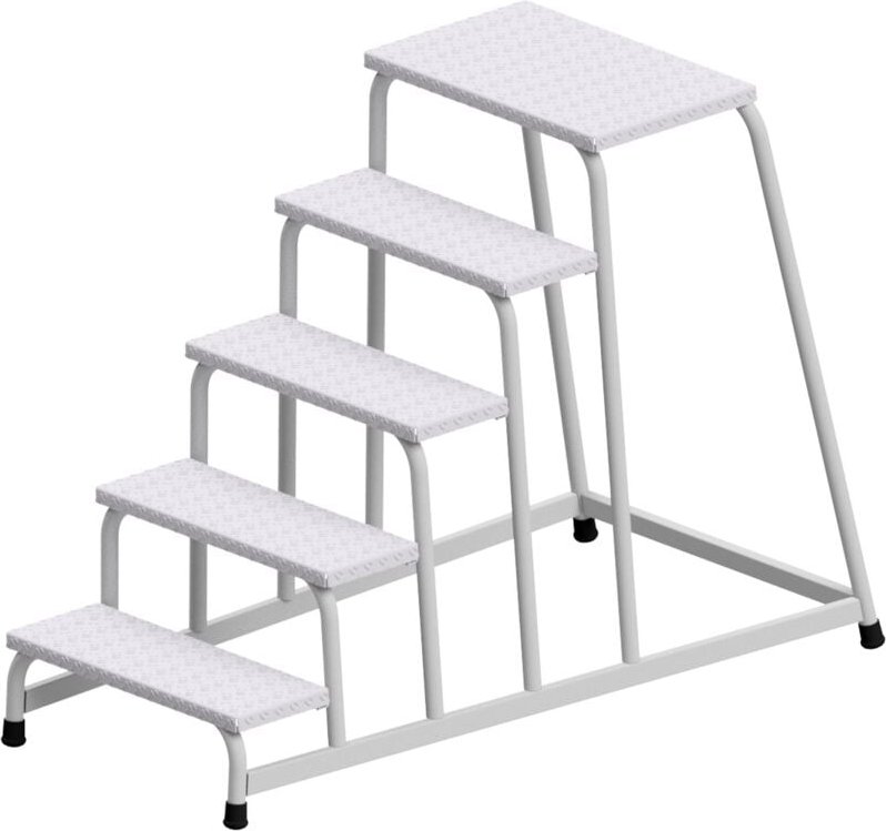 Hymer Maschinentritt mit großer Plattform 5 Stufen