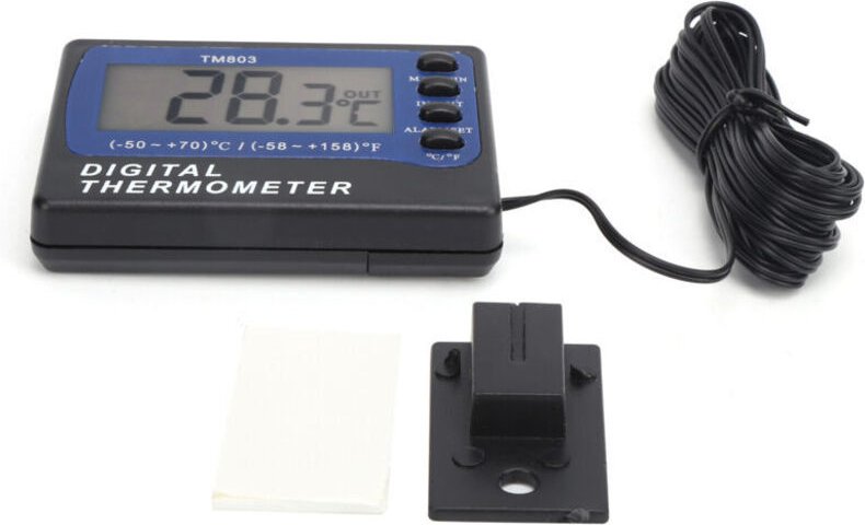 TM803 Digitales Thermometer mit Alarmfunktion für Aquarienkühlschränke