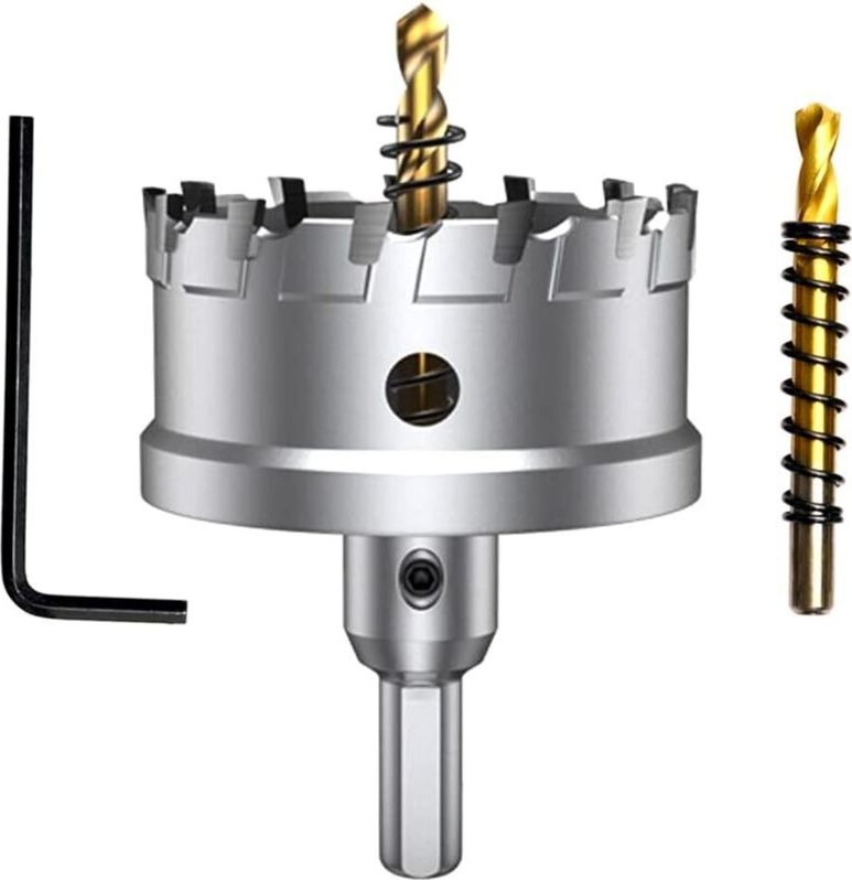 68mm Lochsäge Hartmetall-Bohrer, Metall Lochsäge Bohrer, TCT-Bohrer-Lochsägen ideal für Löchern in Edelstahl, Eisen, Hol...