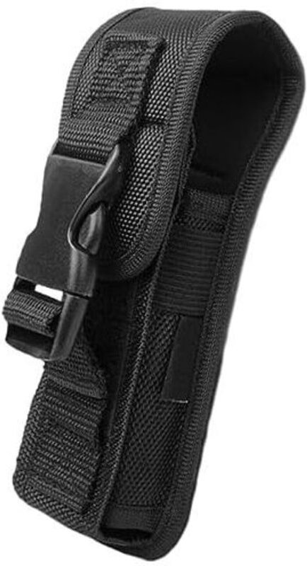 50 x 150 mm Tragbare taktische LED-Taschenlampe, Etui für Einsatzgürtel, Hüfttasche, Überlebenswerkzeug