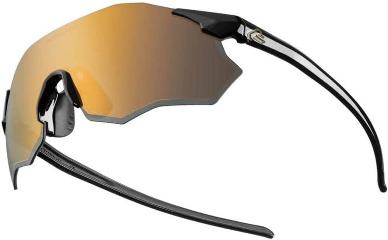 Rockbros 14120012006 Ultraleichte Sportbrille mit UV400-Schutz, verspiegelte Goldgläser