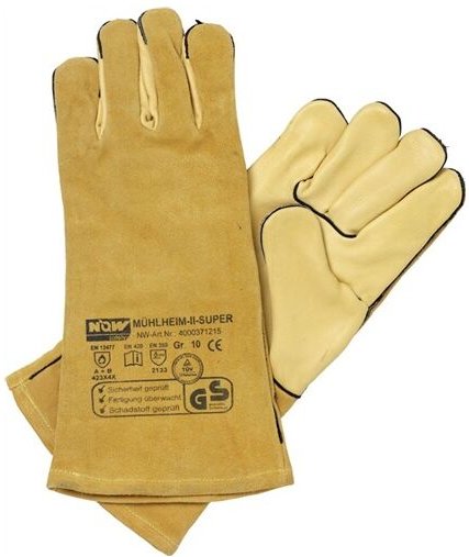 Schweißerhandschuh Mühlheim ii Super Gr.11 Rindnarben/Spaltleder - Promat