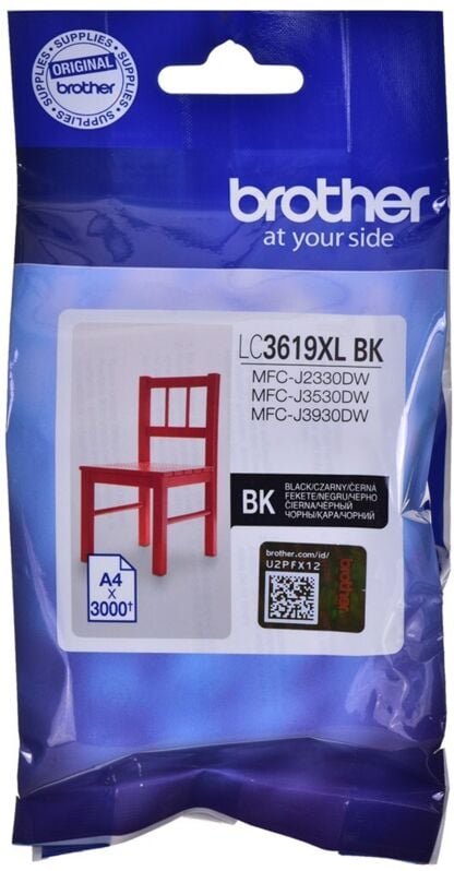 Brother LC3619XLBK - schwarze Tinte, 3000 Seiten, original
