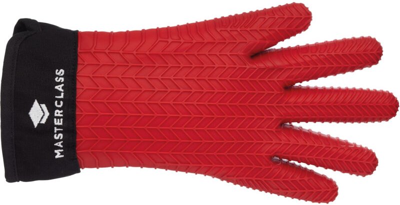 KitchenCraft - Finger-Ofenhandschuh, Silikon, rot, Einheitsgröße