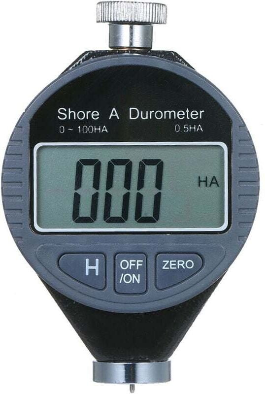 Tragbarer Härteprüfer 0–100 HA Shore A, digitale Durometer-Skala für Gummi-Silikagel-Leder mit großem LCD-Display (LX-A)