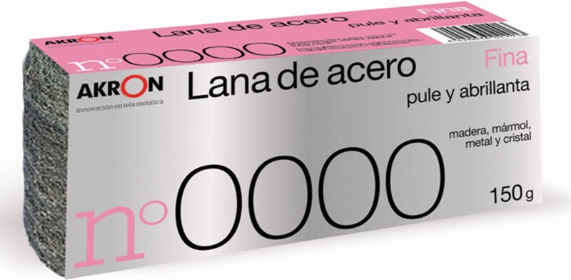 Akron Feine Stahlwolle Nr. 0000 Rolle 150 gr Ref. 2291