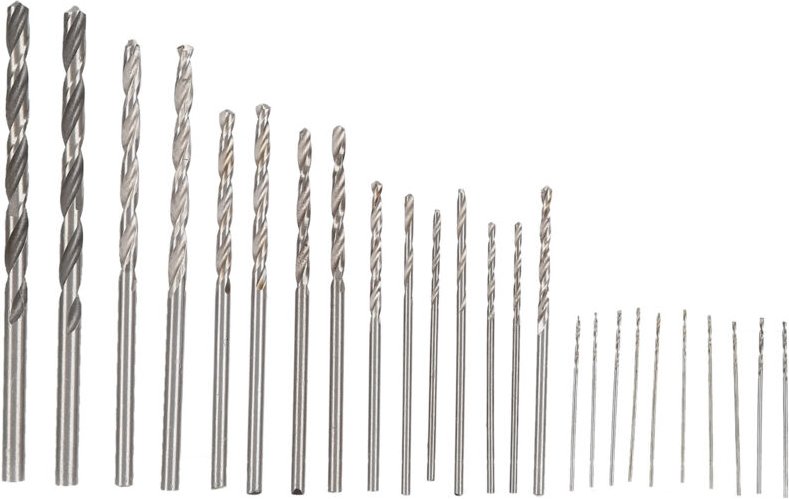 HSS-Mikrobohrer-Set, Mini-Set, versandfertig, für Schmuckherstellung, Uhrenherstellung, Leiterplattenbasteln, Elektrower...