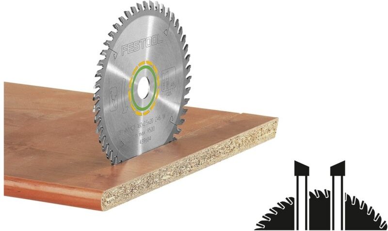 Hw 230x2,5x30 W48 Kreissägeblatt wood fine cut ( 500648 ) 230 x 2,5 x 30 mm 48 Zähne für Vollholz, beschichtete, furnier...