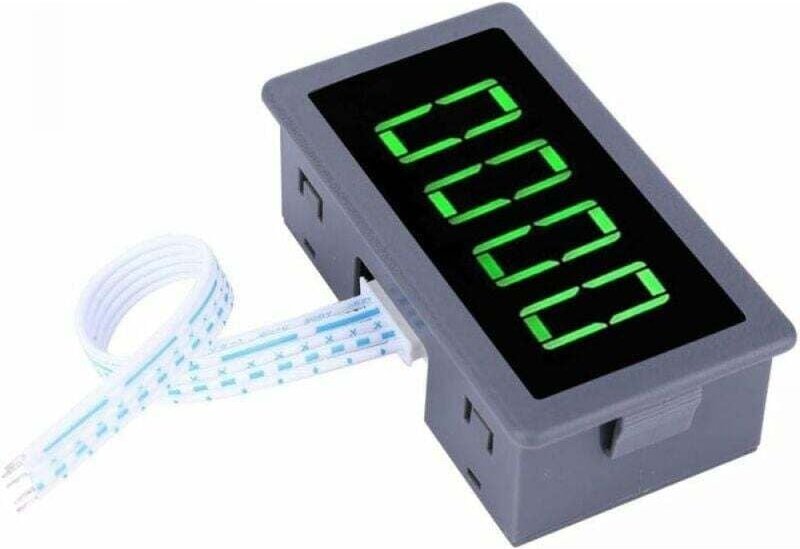 DC 8-24 V 40 mA 0-9999 U/min 4 digitaler LED-Drehzahlmesser Tachometer + NPN-Sensordetektor Näherungsschalter Grün zur D...