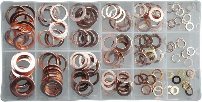 SW-Stahl S8052 Kupfer Dichtringsatz 150-teilig