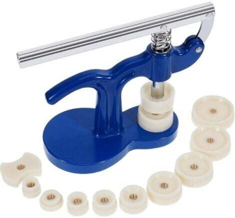 Vtizikl Kit Complet compatible avec réparation de Montres, avec Potence/Presse d'horloger et 12 Tasseaux Inclus