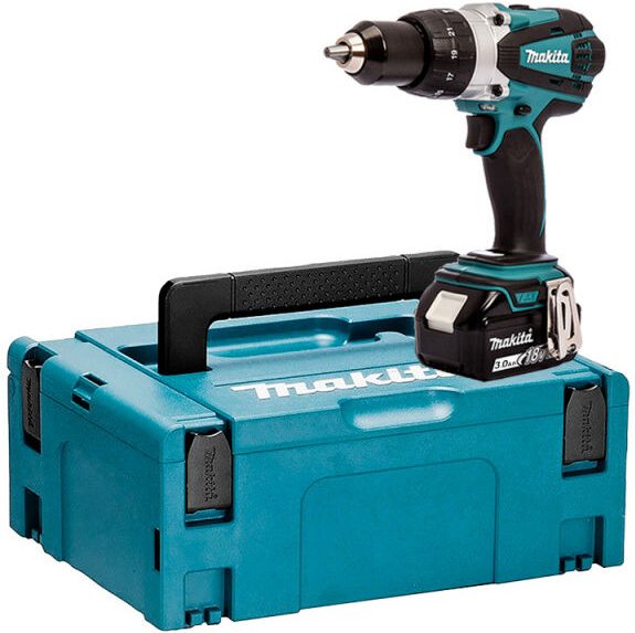 DHP458F1J 18 v Li-Ion Schlagbohrschrauber ø 13 mm + 1x3 Ah + makpac - Makita