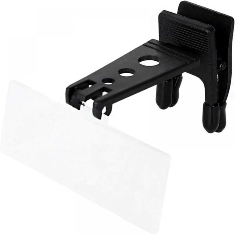 Aufsteckbare Vergrößerungsglas für Brillen mit 3 austauschbaren Linsen, zum Aufclipsen und Einklappen, freihändige Nutzu...