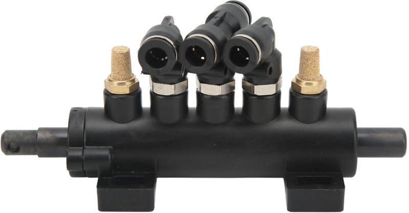 5-Wege-Luftventil aus Aluminiumlegierung zur Fußsteuerung für gestapelte Materialreifen.