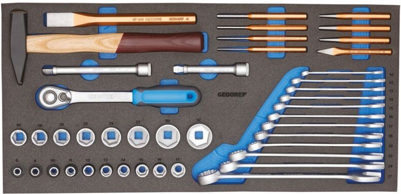 1110 CTB3-01 Werkzeugsortiment in CT-Modul 43-teilig