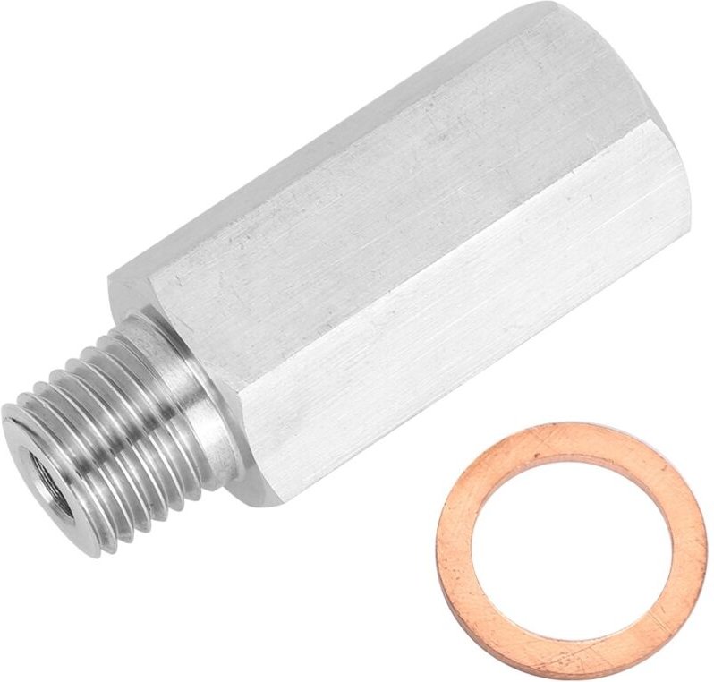Universeller Pkw-Motorzylinder, 1/4NPT 1/8 T304 Adapter Stahl Öldruckanzeige.
