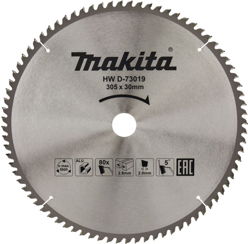 Makita HM-Kreissägeblatt TCT 305 x 30 mm • 80 Zähne • Alu