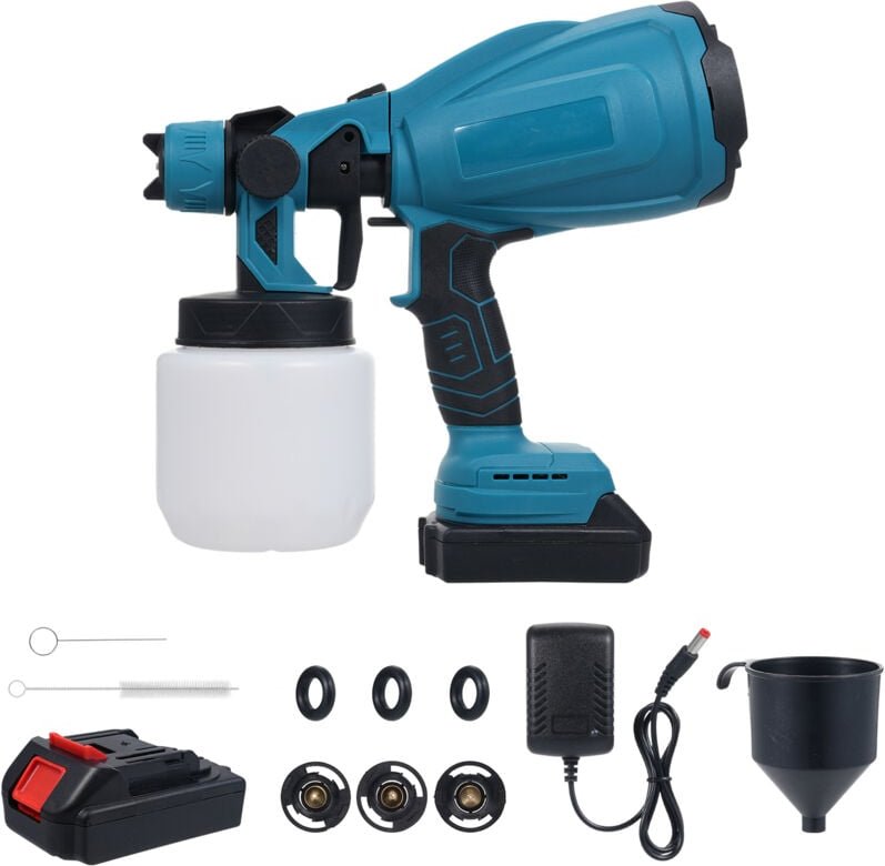 Elektrische Farbpistole (210 W), Latexfarbe, 3 Sprühmodi, 38.000 U/min Motor, 800 ml Tank, ideal zum Lackieren von Möbel...