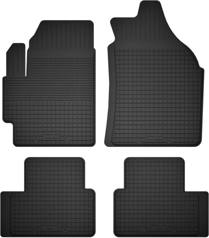 Gummi-Automatten, 4er-Set, Universalmodell: Chevrolet Aveo II T300 Fließheck, Limousine (2011-)