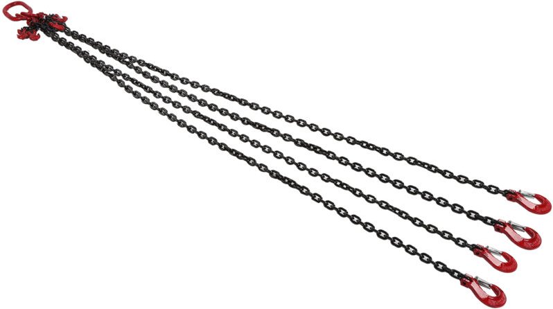 Eosnow Hebekette, verstellbar, für Minen, Häfen, Gebäude, 2 Meter, 1 Tonnen, 6 mm