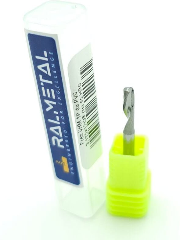 VHM 1-Schneiden-Fräser für PVC und Holz 3,175 x 12 x 38