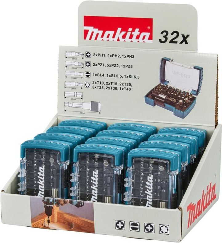 32 - teiliges Bitset (12er) - Makita