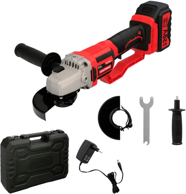 20-Volt-Batterieschleifer. Mit 4,0 Ah Akku. ø 115 mm. 7.000 U/min