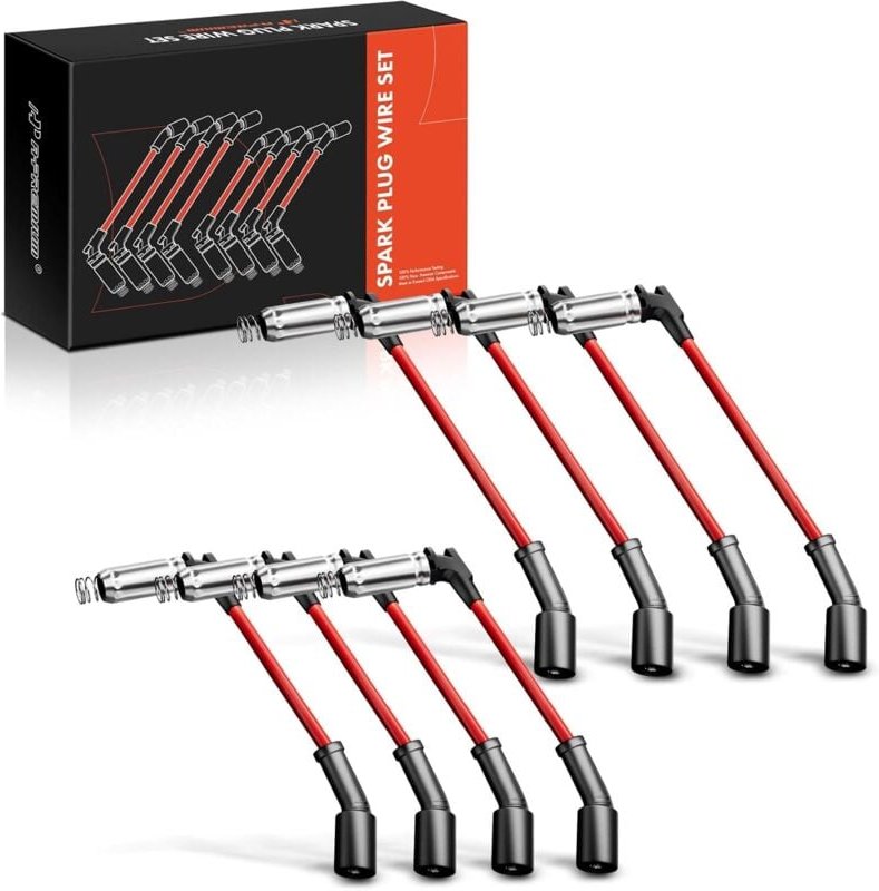 8-teiliges Hochtemperatur-Zündkerzenkabelset, entwickelt für optimale Leistung, kompatibel mit [Spezifischen Fahrzeugmod...