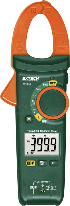 Extech MA443 Hand-Multimeter, Stromzange digital CAT III 600 V Anzeige (Counts): 4000