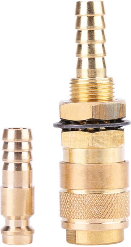 Schnellkupplung aus Messing für MIG/TIG-Schweißbrenner (verkupfert)