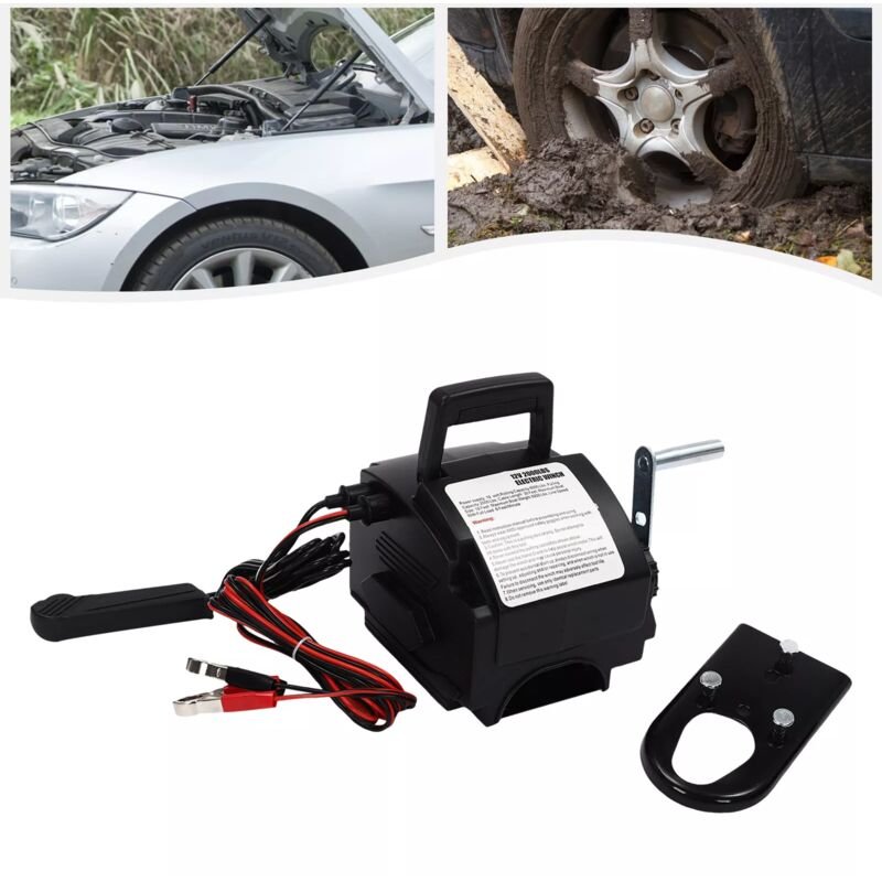 Elektrische Seilwinde mit Motorwinde Bootswinde Winde Seilzug 12V 906KG dhl