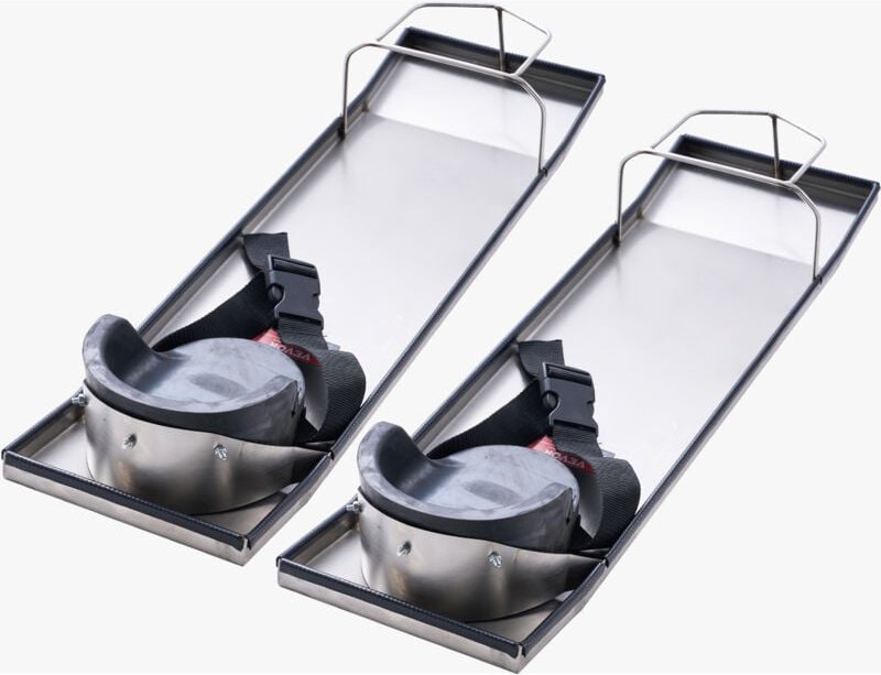 Mophorn - Beton-Kniebretter aus Edelstahl, 30 x 8 Zoll Betongleiter, Kniebretter für Beton, Beton-Knieschoner, beweglich...